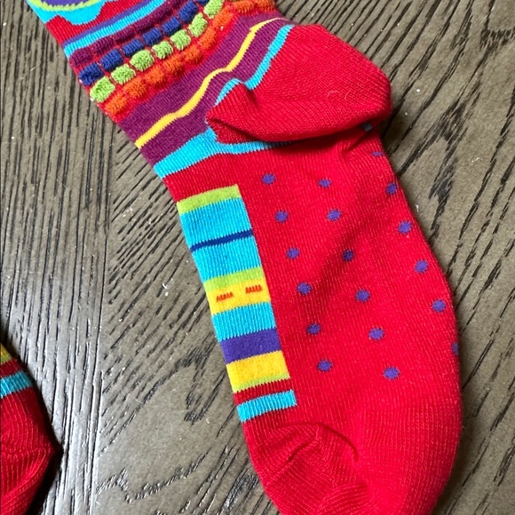 Colorful Striped and Floral Tights - Picture 3 of 4